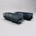 2 wagons trémies FAL, DM SVy + DM SVywf, "Acierie de Longwy / Lorraine Escaut", Sncf, Ep III - Lsmodels 31103 - HO 1/87