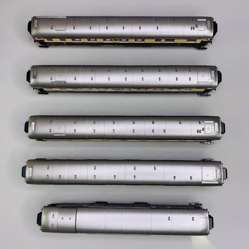 Coffret de 5 voitures grandes lignes Rheingold, DRG, Ep II, Digital Son - BRAWA 46466 -HO 1/87
