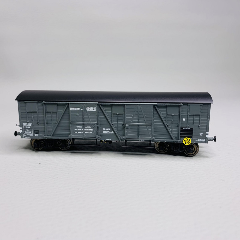 Wagon TP couvert, PLM., Ep II - REE WB772- HO 1/87