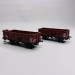 Set 2 wagons tombereau OCEM 19 TTwf/TTw, PLM, Ep II - REE WB827 - HO 1/87