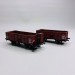 Set 2 wagons tombereau OCEM 19 TTwf/TTw, PLM, Ep II - REE WB827 - HO 1/87