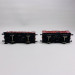 Set 2 wagons tombereau OCEM 19 TTwf/TTw, PLM, Ep II - REE WB827 - HO 1/87