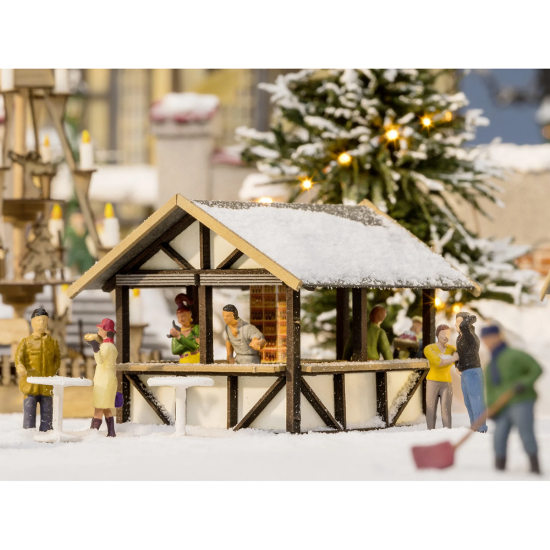 Stand de Marché de Noël Laser Cut - N 1/160 - NOCH 14682