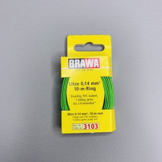 Câble 0,14 mm², Vert, 10 m - BRAWA 3103