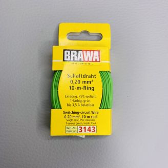 Câble 0,20 mm², Vert, 10 m - BRAWA 3143