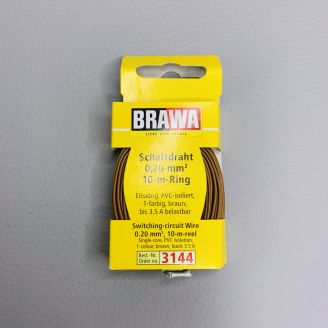 Câble 0,20 mm², marron, 10 m - BRAWA 3143