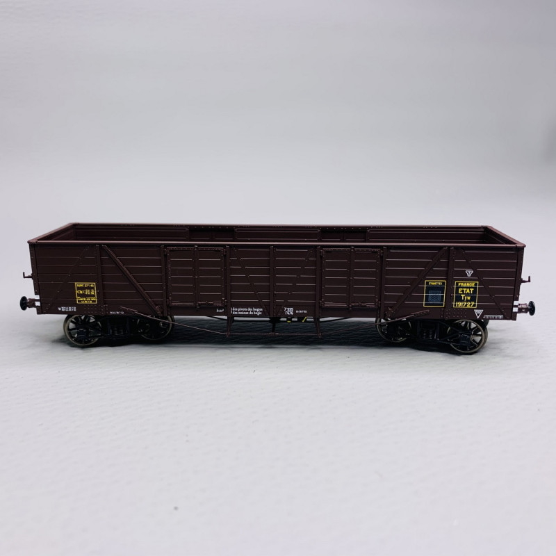 Wagon TP Tombereau, PETAT, Ep II- REE WB785 - HO 1/87