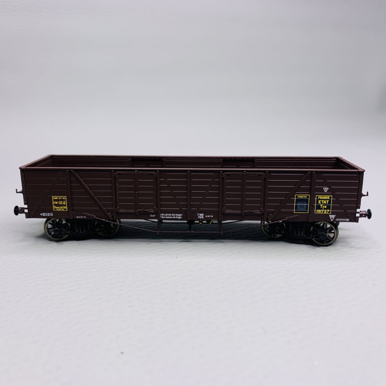Wagon TP Tombereau, PETAT, Ep II- REE WB785 - HO 1/87