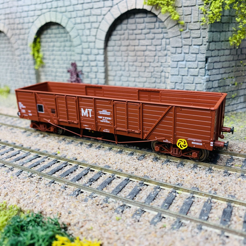 Wagon-tombereau SNCF 2 Essieux Lima HO Vert - Modèle D'occasion Pour Réseau De Train Miniature !