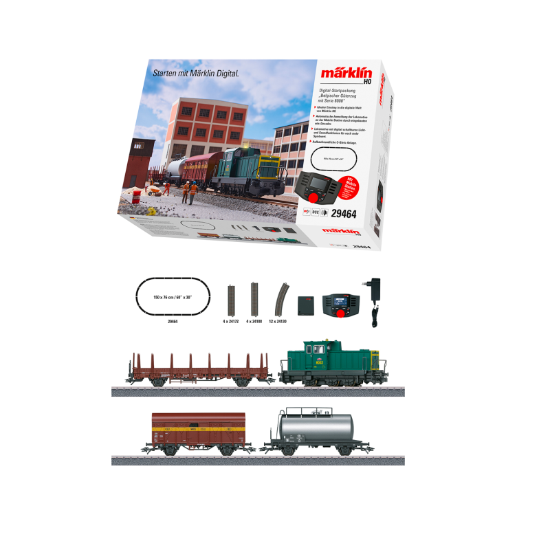 Coffret de départ numérique "Train marchandises belge avec série 8000" - MARKLIN 29464