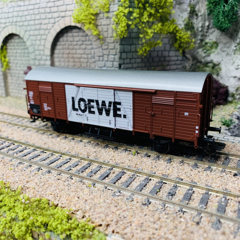 Wagon couvert Gbkl 238, "LOEWE", DB, EP IV - MARKLIN 46155 - HO 1/87