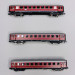 Coffret de 3 voitures "Les voitures rouges de Bamberg" partie 1, DB, Ep III - MINITRIX 15405 - N 1/160