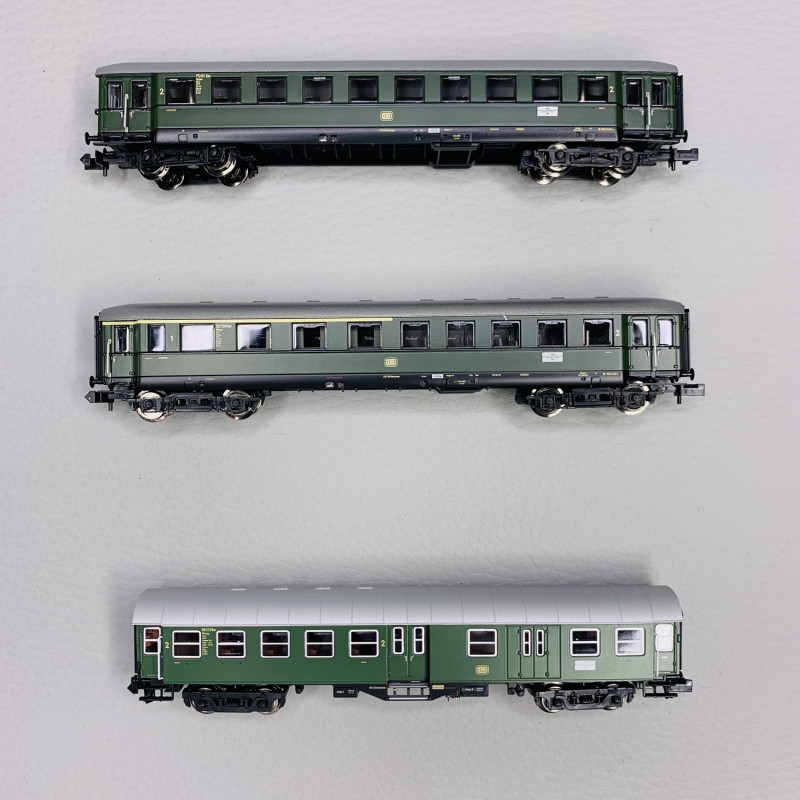 Coffret voitures voyageurs vallée du Danube, DB, Ep III - MINITRIX 18209 - N 1/160