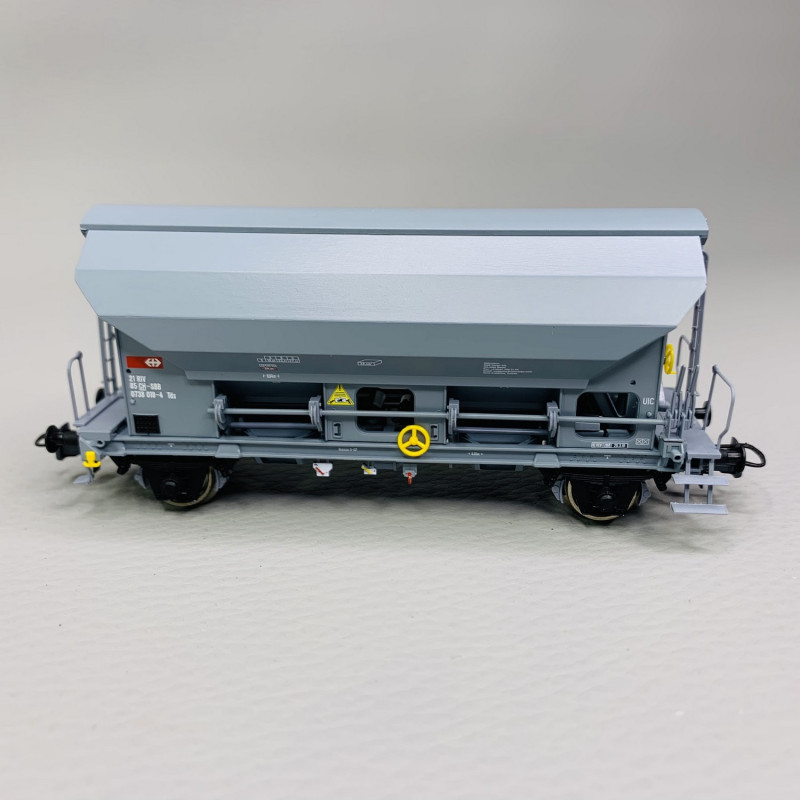 Wagon trémie à toit pivotant Tds, CFF, Ep VI - ROCO 76584 - HO 1/87