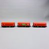 3 Wagons à bâche coulissante type Shimmns, DB AG, Ep VI - FLEISCHMANN 6660014 - N 1/160