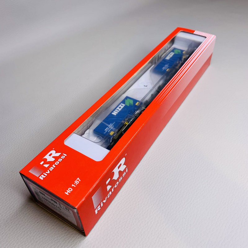 Wagon porte conteneurs Sgnss Nizzi, FS CEMAT, Ep V - VI - RIVAROSSI