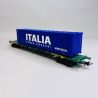 Wagon porte conteneurs Sgns "Italia Forza Azzurri", FS CEMAT, Ep V - VI - RIVAROSSI HR6617 - HO 1/87