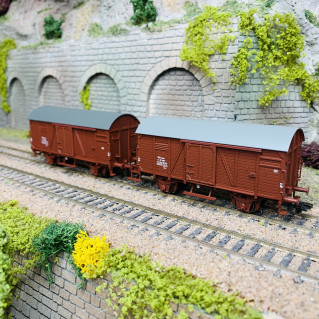 Lot De 3 Wagons Märklin / Smcf - HO - Métal Blanc Et Plastique - Occasion