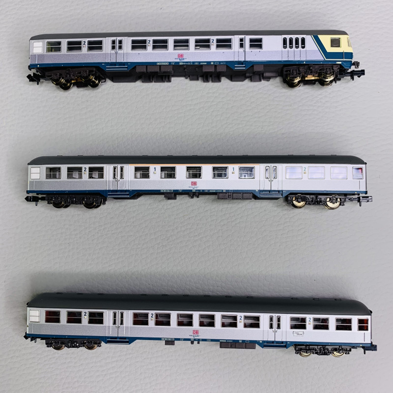 Coffret de voitures "Silberlinge" / "Pièces d'argent", DB, Ep V - MINITRIX 18263 - N 1/160