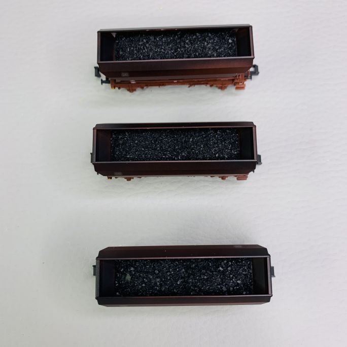 Coffret de wagons marchandises "Side Dump Car", DB, ep. IV - MINITRIX 15466 - N 1/160