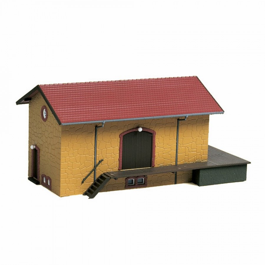 Coffret 1 gare, 1 halle marchandises, 1 passage à niveau...-HO-1/87-AUHAGEN  15102