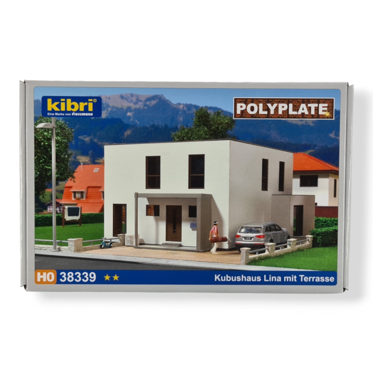 Maison cube Lina avec terrasse KIBRI 38339 - HO 1/87