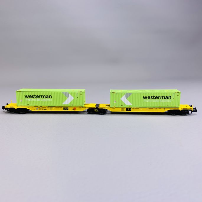 Wagon porte conteneurs Sggmrs "WESTERMAN", CLIP, Ep VI - FLEISCHMANN 825342 - N 1/160