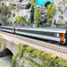 2 voitures Corail A9u + B11tu, 1 et 2 CL, Sncf, Ep V - PIKO 97309 - HO 1/87