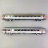 2 voitures Corail A9u + B11tu, 1 et 2 CL, Sncf, Ep V - PIKO 97309 - HO 1/87