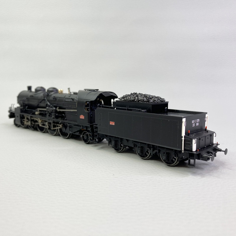 Locomotive à vapeur 141 ex-PLM noire SNCF Ep III Analogique HO REE MB-158
