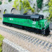 Locomotive diesel U25C 5611, Burlington Northern,Ep III, digital son - RIVAROSSI HR2887S - HO 1/87