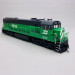 Locomotive diesel U25C 5619, Burlington Northern,Ep III - RIVAROSSI HR2888 - HO 1/87