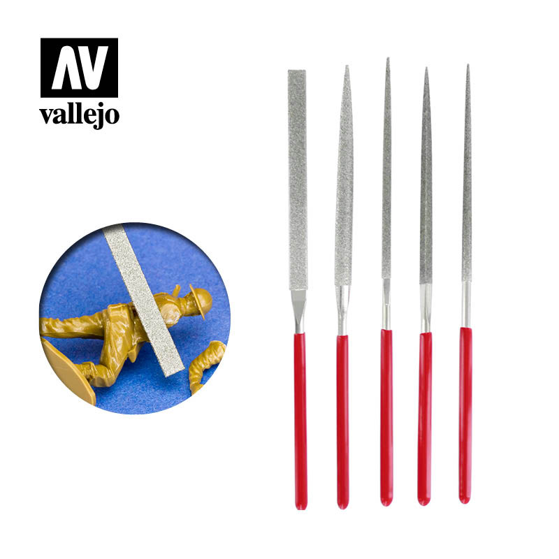 Set de 5 limes diamantées - VALLEJO T03002