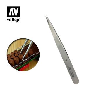 Pince de précision à pointe droite (120 mm) - VALLEJO T12003
