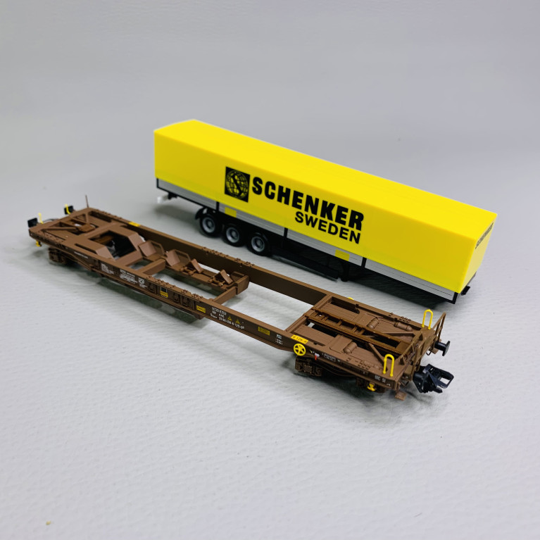 Wagon-poche Schenker Suède, AAE Cargo AG, Ep. V - MARKLIN 471438 -HO 1/87