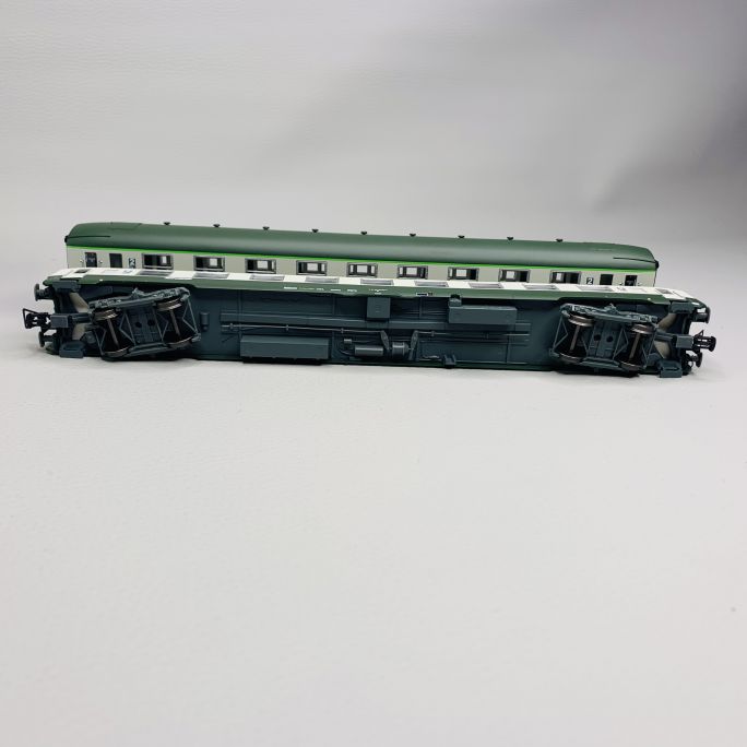 2 voitures DEV AO 2CL, U59 B9 (ex A9), logo nouille, Sncf, Ep IV et V - JOUEF HJ4182 - HO 1/87