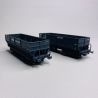 2 wagons minéraliers DM "USINOR", Sncf, Ep IV - Lsmodels 31112 - HO 1/87
