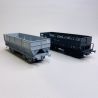 2 wagons FAL, DM + DM, "Saulnes / Forges et Acieries du Nord et de l'Est", Sncf, Ep III - Lsmodels 31110 - HO 1/87