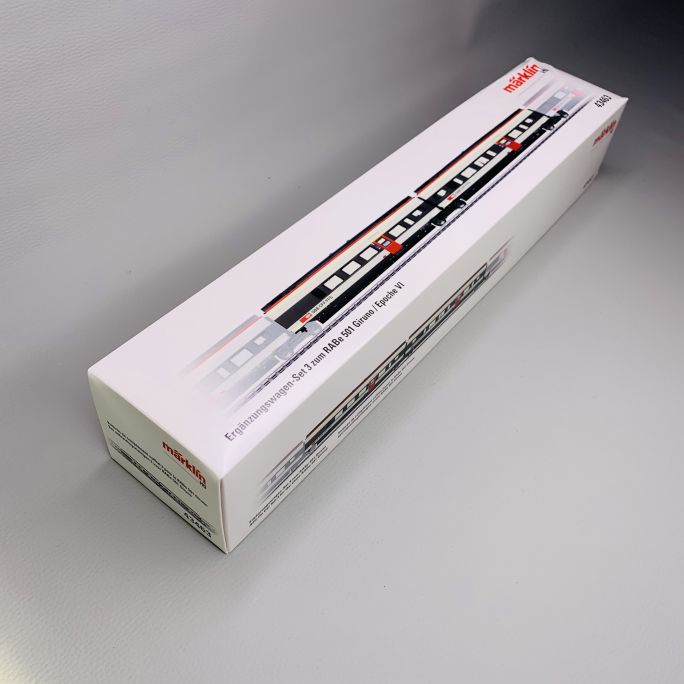 Voitures de complément-coffret 3 pour le RABe 501 Giruno, CFF, Ep VI - MARKLIN 43463 - HO 1/87