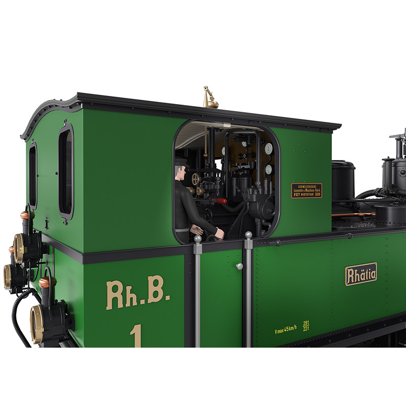Locomotive à vapeur « Rhätia » série G 3/4, RhB, époque VI digital son - LGB 26273 - G 1/22.5