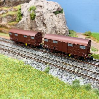 Wagons couverts type Kv Permaplex, SNCF, Ep III - ARNOLD HN6570 - N 1/160