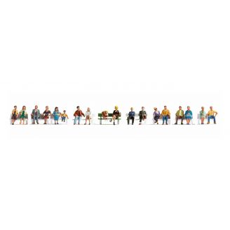 Set de figurines XL « assis » - NOCH 16131 - HO 1/87