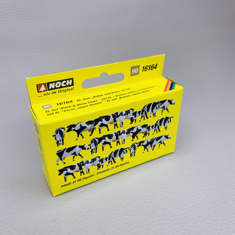 Set de figurines XL « Vaches noires et blanches » - NOCH 16164 - HO 1/87