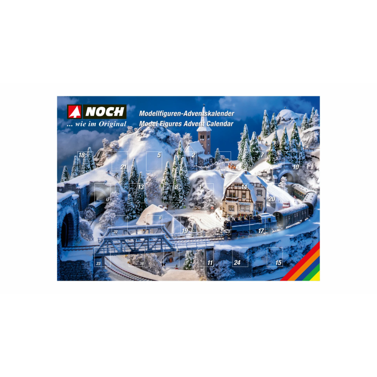 Calendrier de l'avent 2023, 25 figurines + accessoires - NOCH 15996 - HO 1/87
