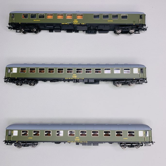 Coffret voitures voyageurs "Costa Brava", RENFE, Ep IV - ELECTROTREN HE4020 -HO 1/87