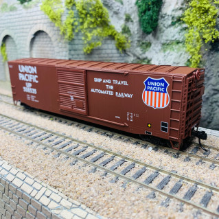 Wagon couvert, numéro d'entreprise 508500 "Union Pacific", USA, Ep III - RIVAROSSI HR6633A - HO 1/87