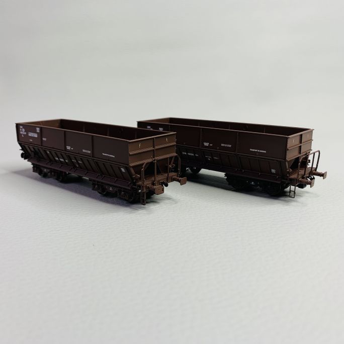 2 wagons à minerai Fal "SITRAM", SNCB, Ep IV - Lsmodels 32089 - HO 1/87