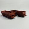 2 wagons à minerai "COCKERILL SAMBRE", SNCB, Ep IV - Lsmodels 32085 - HO 1/87