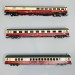 3 voitures voyageurs Eurocity EC 24 "Erasmus", DB, Ep IV - ROCO 74034 - HO 1/87