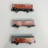 3 Wagons à toit ouvrant, DB, Ep IV - ROCO 77050 - HO 1/87